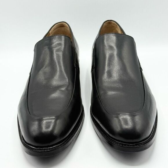 COLE HAAN GRAND OS Men's Dress Shoes Moc Toe Loafers Black Leather - US 15 Wide - Picture 2 of 13
